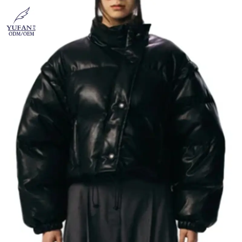 YuFan 사용자 정의 숙녀 파카 재킷 새로운 디자인 반짝 이는 핫 세일 여성 다운 코트 겨울 따뜻한 야외 의류