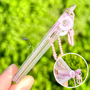 Colgante de teléfono plegable de acrílico, llaveros personalizados de acrílico transparente con forma de teléfono plegable, llavero colgante de plástico con diseño de dibujos animados, lindo - Product Image 5