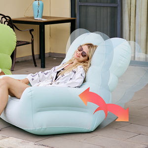 OUTAFUNモダンエコ<span class=keywords><strong>PVC</strong></span>折りたたみ式屋外インフレータブルラウンジャーソファベッド防水空気漏れ防止デザインビーチ旅行キャンプ用 - Product Image 2