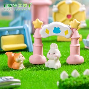 Micro-paysage weij : grande roue, montagnes russes, parc d'attractions, pâtisserie, décorations DIY, accessoires pour sacs surprises - Product Image 2