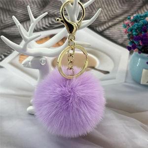 Pompon en fausse fourrure de lapin coloré de 6 cm en gros, pompon en fausse fourrure, décoration de pompon en fourrure, boule de fourrure pour robe de Noël, chaussures et chapeaux, jouets, cadeaux - Product Image 3