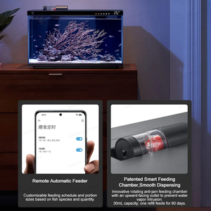 สำหรับตู้ปลาอัจฉริยะ Mi Home Smart Glass <span class=keywords><strong>Aquarium</strong></span> ระบบกรอง 5 ขั้นตอน ไฟ LED หลายสีปรับเปลี่ยนได้ พร้อมรีโมทให้อาหาร ระบบเงียบพิเศษ ประหยัดพลังงาน - Product Image 4