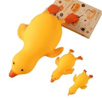 Jouet sensoriel anti-stress extensible en TPR, canard géant jaune, pour enfants et adultes, très populaire
