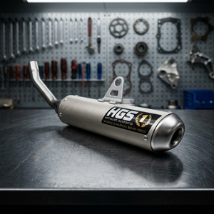 Tappo Terminale in Acciaio Grigio HGS per SX 125 19-22, Sostituzione Silenziatore in Lega di Alluminio, Accessori Moto Made in Italy - Product Image 2