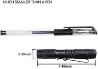 Mini lampe torche LED en aluminium à piles sèches, puissante, pour extérieur, format stylo, torche de poche EDC, lampe médicale