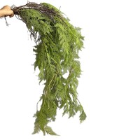 Fougère Artificielle Suspendue Style Forêt, Plante Murale Végétale, Décoration Souple pour Plafond de Mariage, Résistante aux UV, Extérieur