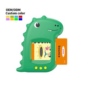 Zhorya Appareil d'apprentissage multilingue 224 images personnalisable pour enfants, machine à cartes flash parlantes en anglais pour enfant - Product Image 1