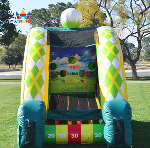 Ensemble de jeux sportifs gonflables 4 en 1 - Golf, baseball, frisbee et jeux de lancer de football pour les fêtes et les événements en plein air - Product Image 4