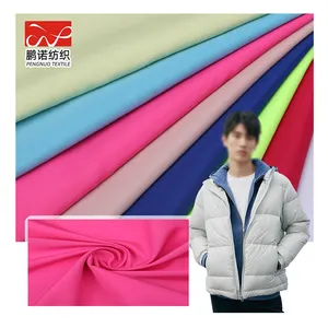 3000 different color ready made stock Whosale high quality 100% polyester pongee 50d 290T 300T fabric lining garment fabric