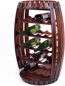 Estante de Almacenamiento de Vino Compacto en Forma de Cubo para Bodega, Soporte de Madera para Botellas de Vino - Product Image 2