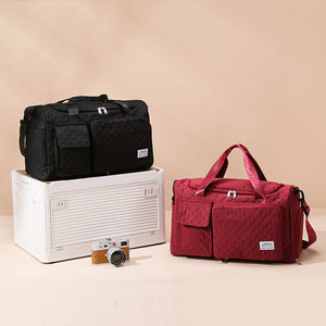 定制标志轻质旅行包时尚运动健身牛津储物防水鞋部耐用几何图案 - Product Image 4