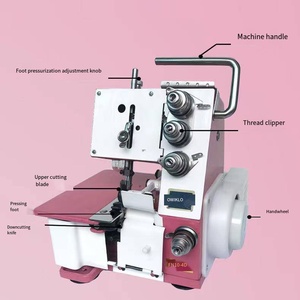 Machine à surjeter vintage classique compacte pour usage domestique, idéale pour la finition des bords de vêtements - Product Image 6