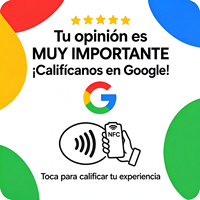 Support de carte NFC QR programmable personnalisé en plastique pour paiement en espagnol, compatible avec Google Play Gift Card, avis et contrôle d'accès aux réseaux sociaux