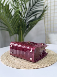 Genuine crocodile leather tote Designer luxury crocodile skin Elegant women's work bag Evening handbag - Product Image 5
