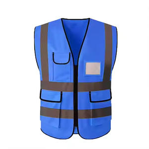 Customized Safety Vest Hot Sale Security Multiple Sizes Oem Workwear Crew Construction Hi Vis Clothing Reflective Safety Vest - Product Image 1