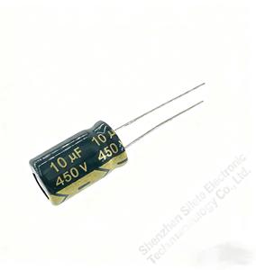 <span class=keywords><strong>Condensateur</strong></span> électrolytique traversant trou domestique <span class=keywords><strong>450V</strong></span>/10μF 10*17mm - Product Image 3