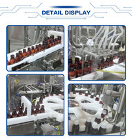 Machine intégrée de remplissage, bouchage et capsulage entièrement automatique à piston servo pour la production de liquides