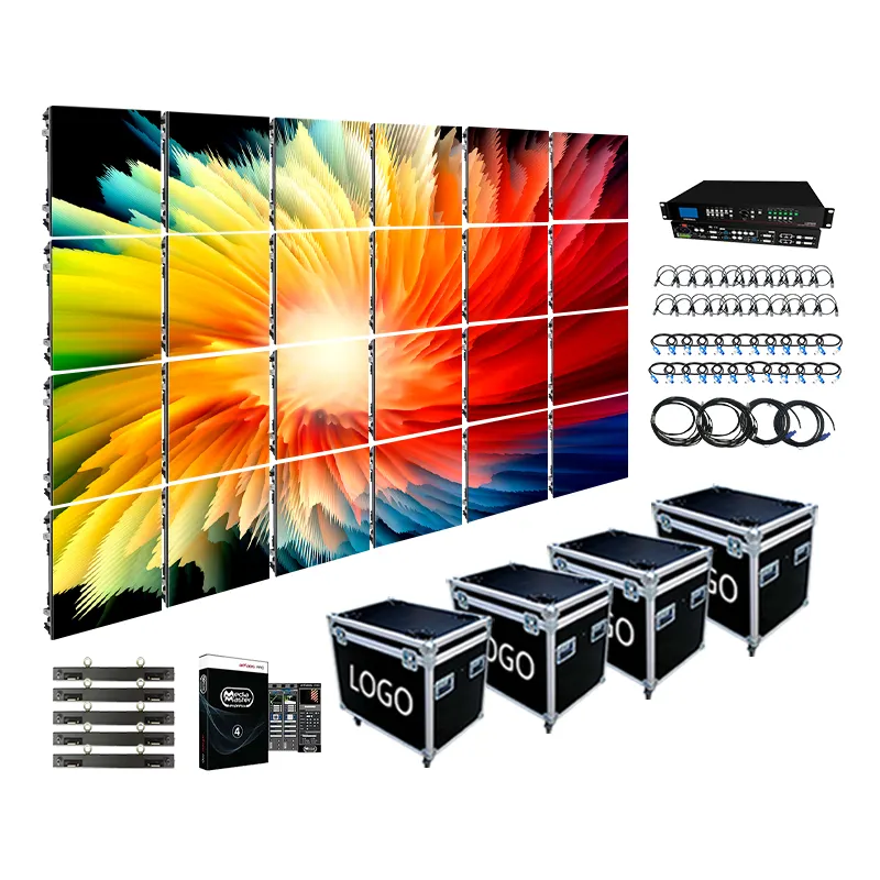 3m X 2m Turnkey Complete System P2 P3 P2.604 P2.9 P3.9mm LED Display 500mmx500mm LED Panel Backdrop Outdoor LED Screen