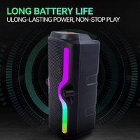 SING-E ZQS-3218 Enceinte Stéréo Portable Professionnelle RGB avec Microphone pour Fêtes, KTV, DJ, Karaoké