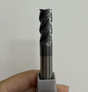 Premium HRC70 karbür 4 flüt uç freze paslanmaz çelik CNC makinesi araçları için yüksek aşınma direnci freze kesicisi - Product Image 5
