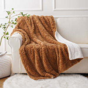 Byintex-couverture <span class=keywords><strong>polaire</strong></span> Sherpa personnalisée, confortable et chaud, pour canapé, lit, canapé, adultes et enfants, hiver - Product Image 3