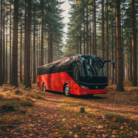 Bus urbain diesel de luxe Tenglong 12m sur mesure, vendu à Dubaï