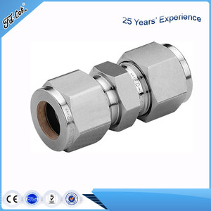 Высококачественный кованый полированный фитинг из нержавеющей стали 316, тип Swagelok, с двойными обжимными кольцами, компрессионный, для труб, натуральный цвет - Product Image 4