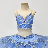 T2083 La Corsaire Tutu de ballet professionnel, design fendu, tutu plat, pour filles, performance scénique, tenue de danse de ballet, sur mesure