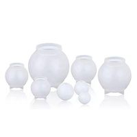 Moules en silicone pour résine, sphères 3D sans couture, grands moules ronds pour boules en résine époxy, pour la préservation des fleurs, le savon et les bougies