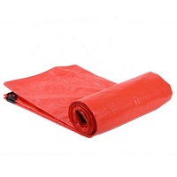 Meilleure vente de bâche en tissu tissé en plastique bâche PE rouge pour le transport housse de pluie