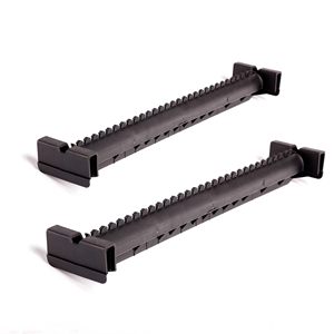 Barre de rangement avec fentes, rail de suspension en plastique pour porte-vêtements ou boîte de rangement - Product Image 2