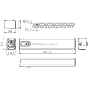 Batterie de vélo électrique 36V à tube diagonal la plus vendue, modèle Hier 1, rechargeable, 8.7Ah 10.5Ah avec verrouillage mécanique - Product Image 4
