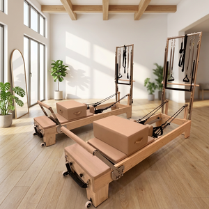 오크 풀 타워 베드 캐딜락 필라테스 리포머 머신 가정용 요가 바디 필라테스 장비 세트 - Product Image 1