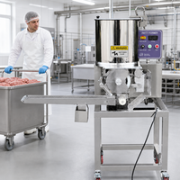 Machine automatique de formage de galettes avec options de moules ronds, carrés, ovales, triangulaires et en forme de cœur pour les usines de transformation alimentaire