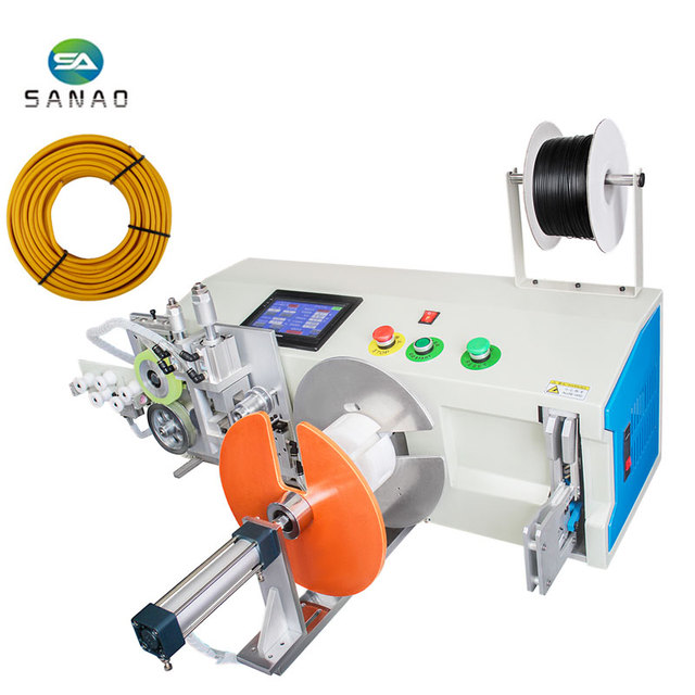 Automatic Multi-function Cable Cutting Coiling and Bundling Tie Machine With Precision Length Measurement System