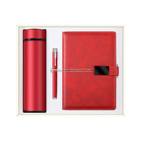 Coffret cadeau carnet personnalisable avec enseigne, stylo et bouteille isotherme Cadeaux de bureau d'entreprise
