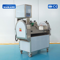 Máquina Cortadora Industrial Automática de Repollo y Zanahoria, Equipo Multifuncional para Rebanar, Cortar en Cubos y Triturar Frutas y Verduras
