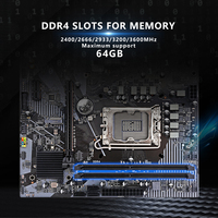 Carte mère Intel B760B4 M-ATX, chipset B760, LGA-1700, 12e/13e/14e génération de processeurs Core, MAX 64 Go DDR4, double canal, M2 SSD, carte mère de bureau