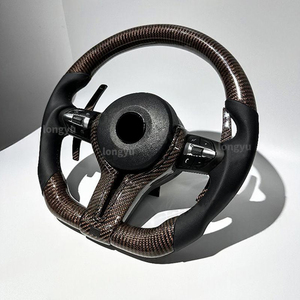 Volante de fibra de carbono de oro hilado para <span class=keywords><strong>BMW</strong></span> 4 <span class=keywords><strong>m</strong></span> Series M4 428i 430i 435i 440i <span class=keywords><strong>420d</strong></span> M4gtr M4gts 420 428 430 435 440 420 435 I - Product Image 2