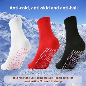 Calcetines cálidos gruesos informales a media pantorrilla para hombre, masaje autocalentable con moxibustión térmica antideslizante, calor a prueba de frío para invierno - Product Image 2