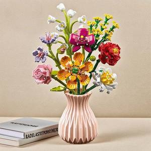 Set de Bloques de Construcción para Armar un Ramo de Flores, 400-800 Piezas, Florero Geométrico Art Deco para Decoración del Hogar, Regalo de Cumpleaños para Adolescentes de 7 a 14 Años - Product Image 4