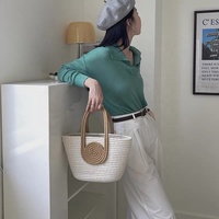 Sac à main en corde de coton, sac tissé tendance pour femmes, plage d'été B&L
