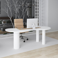 Organisateur de bureau moderne, fournitures de bureau, poste de travail mobile à domicile, bureau blanc en MDF, mobilier de bureau