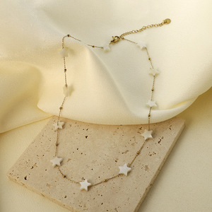 Stainless Steel Star Clavicle Necklace And <b>Bracelet</b> <b>Set</b> For Women Gift Elegant Jewelry Fashion Accessories - Product Image 2