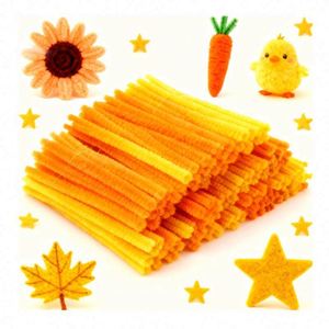 Kit de Arte Creativo Premium con Tallos de Chenilla, Alambre de Terciopelo Personalizable, Proyectos Educativos DIY para Niños, Flores Decorativas - Product Image 4