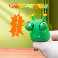 Jouets anti-stress en forme de chenille à yeux qui sortent en pressant, OEM/ODM, jouets animaux pour soulager le stress, cadeaux fantaisie pour fêtes, vente en gros