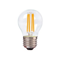 Ampoule à filament LED Edison G45 E27 AC220~240V Non dimmable Abat-jour en plastique transparent Indice de rendu des couleurs Ra80 Garantie de 2 ans
