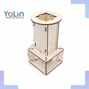 Kit d'apprentissage d'expérience de vapeur de physique directe d'usine bricolage jouet de boule flottante d'air en bois pour les aides pédagogiques scolaires - Product Image 1