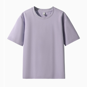 T-shirt da uomo vintage distressed a maniche corte in cotone pettinato traspirante, vestibilità ampia, per adolescenti, di tendenza, all'ingrosso, supporto OEM e ODM per il commercio transfrontaliero estivo - Product Image 4