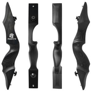 <span class=keywords><strong>Arco</strong></span> Ricurvo PIAOYU di Alta Qualità Personalizzabile con Logo per Caccia e Tiro all'Aperto, Peso di Trazione 25-60 Libbre, Nero e Oro in Legno Laminato - Product Image 5